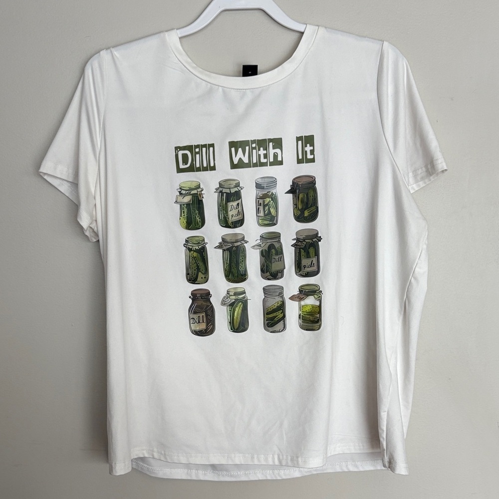 SHEIN Dill with It Tshirt - Size XL Curvy